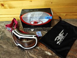 JUNIORSKÉ LYŽIARSKE OKULIARE 3F VISON PURE 2 WHITE-DARK PINK